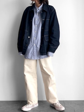 「UNIQLO（ユニクロ）のアイテム（ブルゾン）」を使った、Yurinaさん（レディース・165cm）の春コーディネート