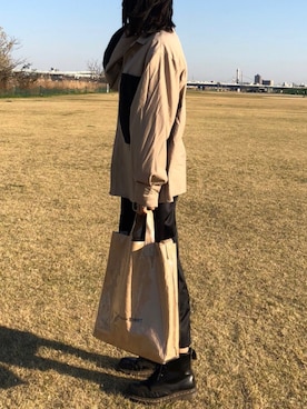 「SUPERTHANKS」｜「アイテム（ブーツ）」を使った、Yurinaさん（レディース・165cm）の春コーディネート