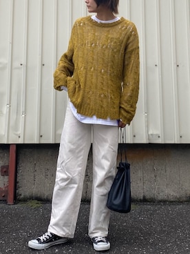 「Honey Salon（ハニーサロン）のアイテム」を使った、Yurinaさん（レディース・165cm）の冬コーディネート