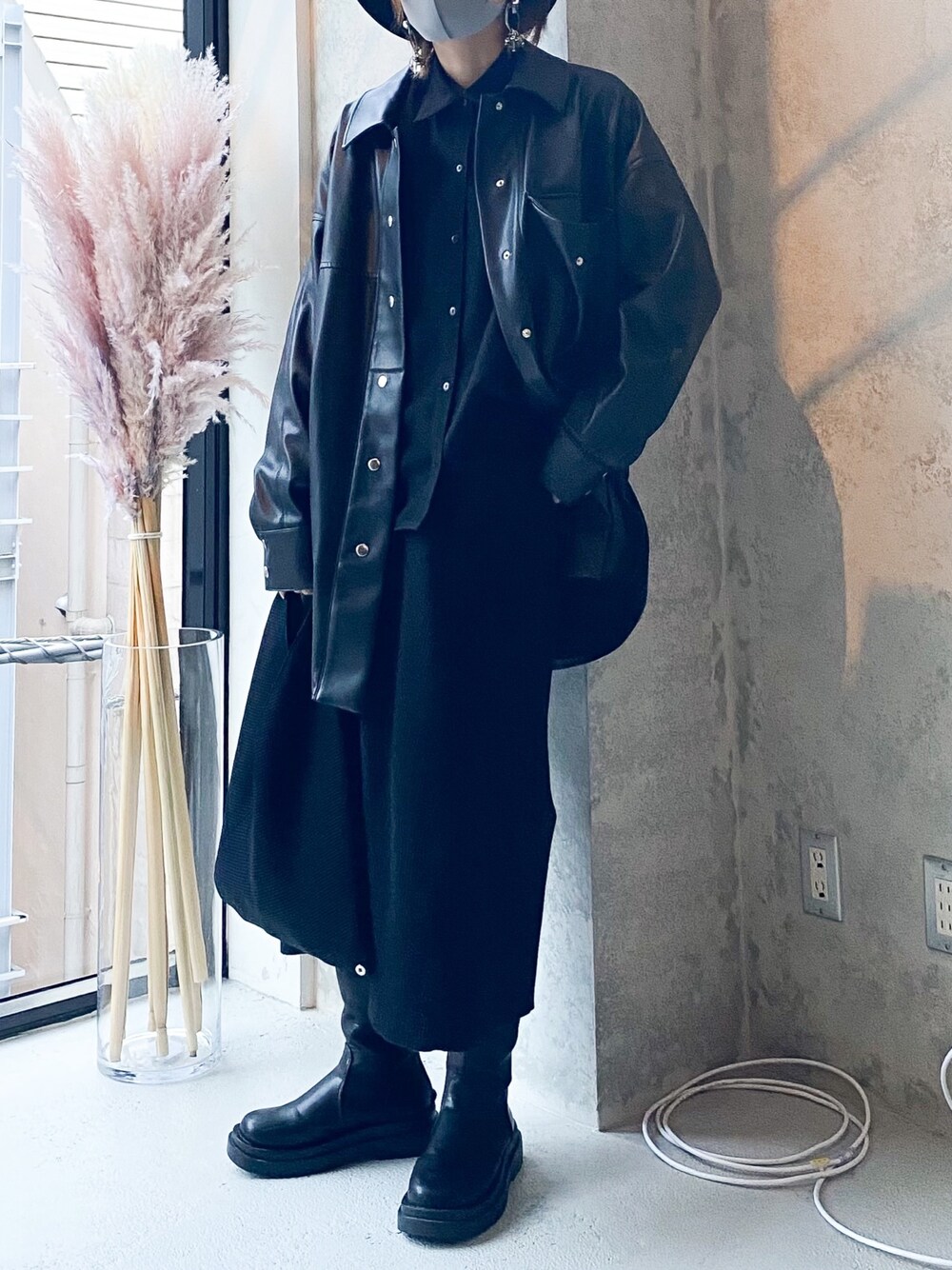 poyo × ユウ ×INTER FACTORY バルーン袖オーバートロミシャツ 新色追加⁄ユニセックス ファッションインフルエンサー poyo × ユウ