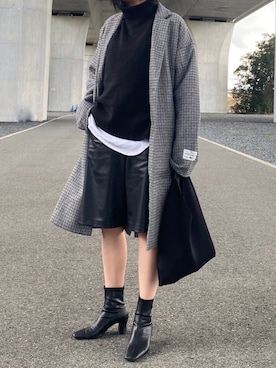 「RAGEBLUE（レイジブルー）のアイテム（ジャケット/アウター）」を使った、Yurinaさん（レディース・166cm）の冬コーディネート