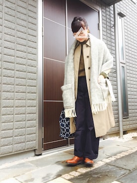 「SQUOVAL（スクオーバル）のアイテム」を使った、na.さん（レディース・160cm）の冬コーディネート