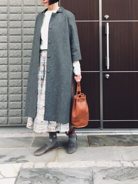 「ninon（ニノン）のアイテム（アクセサリー）」を使った、na.さん（レディース・160cm）の秋コーディネート