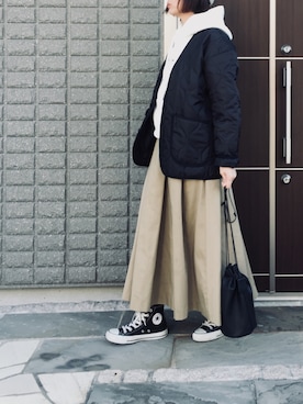 na.さん（レディース・160cm）の冬コーディネート