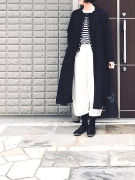 「prit（プリット）のアイテム（パンツ）」を使った、na.さん（レディース・160cm）の冬コーディネート