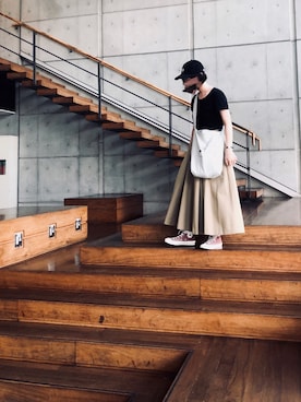 「dansko（ダンスコ）のアイテム（バッグ）」を使った、na.さん（レディース・160cm）の夏コーディネート