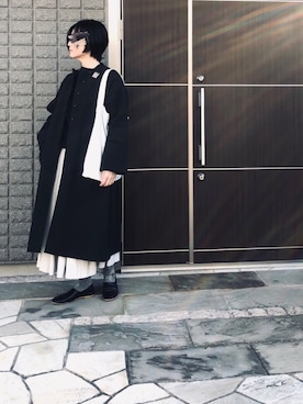 「2018マイベストコーデ」｜「アイテム（その他アウター）」を使った、na.さん（レディース・160cm）の冬コーディネート
