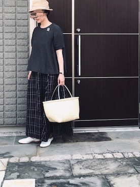 「nicholson and nicholson（ニコルソンアンドニコルソン）のアイテム」を使った、na.さん（レディース・160cm）の夏コーディネート