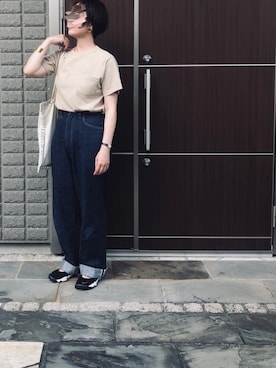 「ANATOMICA（アナトミカ）のアイテム（デニムパンツ）」を使った、na.さん（レディース・160cm）の夏コーディネート