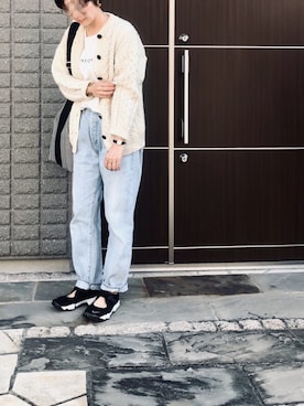 「LENO（リノ）のアイテム」を使った、na.さん（レディース・160cm）の秋コーディネート