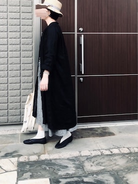 「麦わら帽子」｜「アイテム（その他アウター）」を使った、na.さん（レディース・160cm）の夏コーディネート
