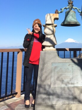 「ORiental TRaffic(ORiental TRaffic)」｜「アイテム（ライダースジャケット）」を使った、MIOさん（レディース・157cm）の冬コーディネート