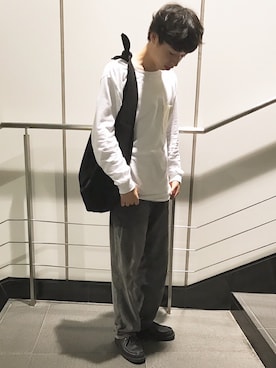 「SASQUATCHfabrix.（サスクワァッチファブリックス）のアイテム」を使った、ゆしをさん（メンズ・175cm）の秋コーディネート