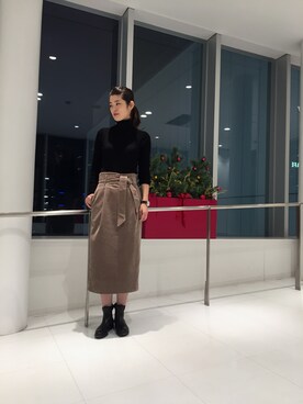「TIMEX（タイメックス）のアイテム」を使った、MOTOCHIKAさん（レディース・167cm）の秋コーディネート