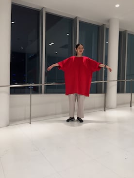 「真っ赤」｜MOTOCHIKAさん（レディース・168cm）の春コーディネート