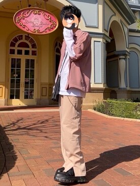 タケシ@ゲーム実況者さん(メンズ・170cm)の春コーディネート