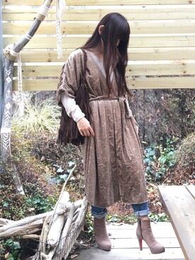 「KariAng（カリアング）のアイテム」を使った、chupiさん（レディース・154cm）の春コーディネート