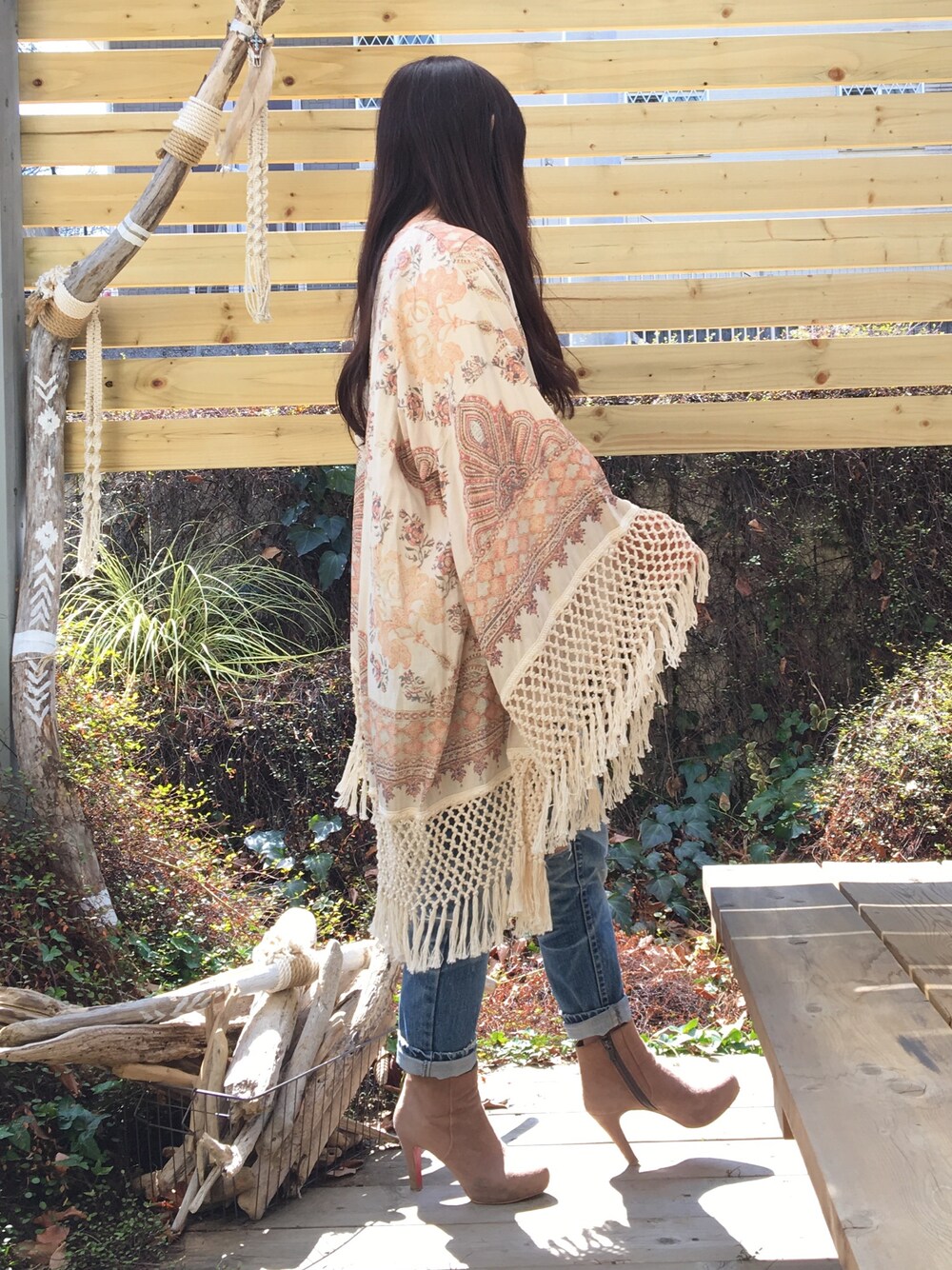 「平成最後のWEARISTAセンバツ、ママファッション、spring、ootd」｜「goaのアイテム（カーディガン/ボレロ、ピンク系）」を使った、chupiさん（レディース・154cm）の春コーディネートの1枚目の写真