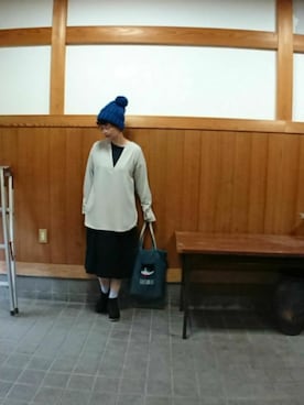 「アイテム（ワンピース/ドレス）」を使った、まゆさん（レディース・167cm・40代）の秋コーディネート