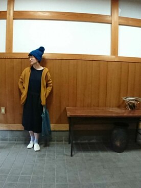 「アイテム（ワンピース/ドレス）」を使った、まゆさん（レディース・167cm・40代）の秋コーディネート