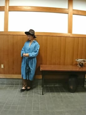 「アイテム（ワンピース/ドレス）」を使った、まゆさん（レディース・167cm・40代）の秋コーディネート