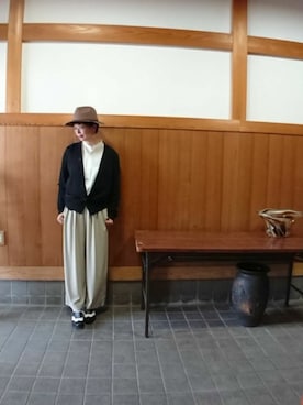 「plus by chausser（プリュスバイショセ）のアイテム」を使った、まゆさん（レディース・167cm）の秋コーディネート