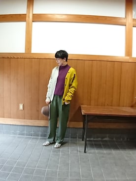 「GUコーデ」｜「アイテム（スリッポン）」を使った、まゆさん（レディース・167cm）の秋コーディネート