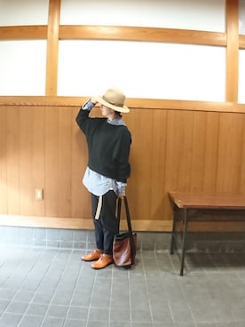 「アイテム（その他パンツ）」を使った、まゆさん（レディース・167cm）の秋コーディネート