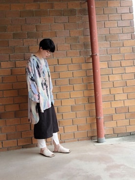 「ナロースカート」｜まゆさん（レディース・167cm・40代）の夏コーディネート
