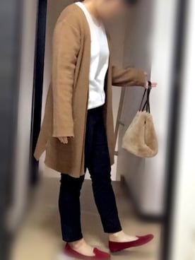 「赤い靴」｜A       さん（レディース・151cm）の秋コーディネート