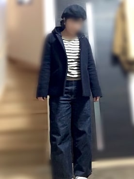 「green label relaxing（グリーンレーベルリラクシング）のアイテム（その他アウター）」を使った、A       さん（レディース・151cm）の冬コーディネート