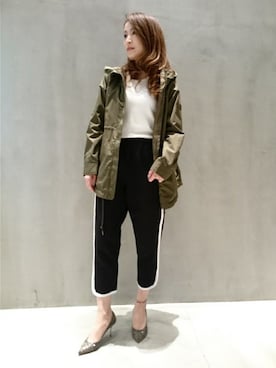 「TATRAS（タトラス）のアイテム（モッズコート）」を使った、タカシさん（レディース・161cm）の冬コーディネート