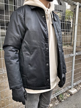 「BLANCK（ブランク）のアイテム（ジャケット/アウター）」を使った、bebeさん（メンズ・173cm）の秋コーディネート