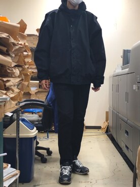 「O（オー）のアイテム（ダウンジャケット/コート）」を使った、WACA.さん（メンズ・183cm）の秋コーディネート