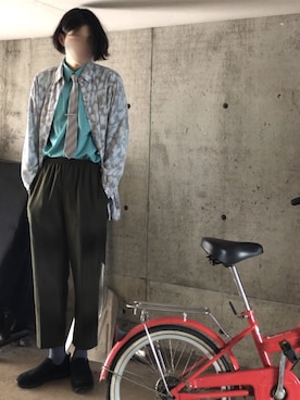 「L.L.Bean（エルエルビーン）のアイテム（スリッポン）」を使った、WACA.さん（メンズ・183cm）の夏コーディネート