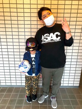 「ODF(おデブファッション)」｜ニャハハぶーちゃんさん（メンズ・165cm）の夏コーディネート