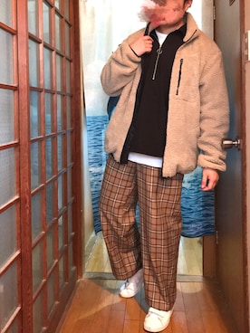 「アイテム（ブルゾン）」を使った、あっちゃんさん（メンズ・169cm・10代）の秋コーディネート