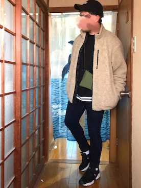 「アイテム（ブルゾン）」を使った、あっちゃんさん（メンズ・169cm・10代）の冬コーディネート