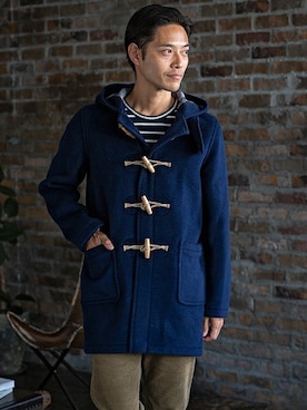 「アイテム（ダッフルコート）」を使った、wa-taさん（メンズ・176cm）の冬コーディネート