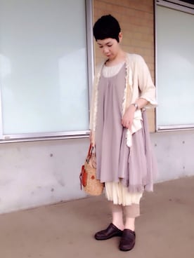 「d'un a dix（アナディス）のアイテム（ワンピース/ドレス）」を使った、kcocoronさん（レディース・160cm）の夏コーディネート