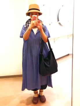 「style+confort（スティールエコンフォール）のアイテム」を使った、kcocoronさん（レディース・160cm）の夏コーディネート