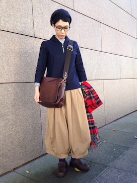 「style+confort（スティールエコンフォール）のアイテム」を使った、kcocoronさん（レディース・160cm）の秋コーディネート