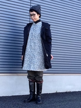 「arcatere（アルキャトル）のアイテム」を使った、kcocoronさん（レディース・160cm）の冬コーディネート