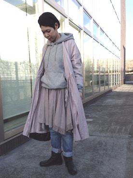 「d'un a dix（アナディス）のアイテム（ワンピース/ドレス）」を使った、kcocoronさん（レディース・160cm）の春コーディネート