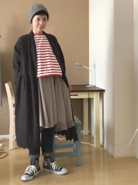 「d'un a dix（アナディス）のアイテム（ワンピース/ドレス）」を使った、kcocoronさん（レディース・160cm）の春コーディネート