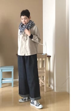 「style+confort（スティールエコンフォール）のアイテム」を使った、kcocoronさん（レディース・160cm）の春コーディネート
