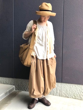 「style+confort（スティールエコンフォール）のアイテム」を使った、kcocoronさん（レディース・160cm）の夏コーディネート