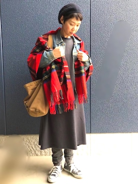 「a koloni（コロニー）のアイテム」を使った、kcocoronさん（レディース・160cm）の春コーディネート