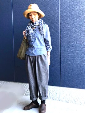 「style+confort（スティールエコンフォール）のアイテム」を使った、kcocoronさん（レディース・160cm）の春コーディネート