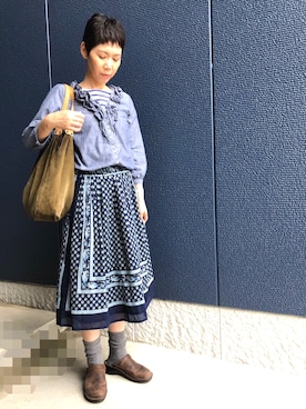 「style+confort（スティールエコンフォール）のアイテム」を使った、kcocoronさん（レディース・160cm）の夏コーディネート